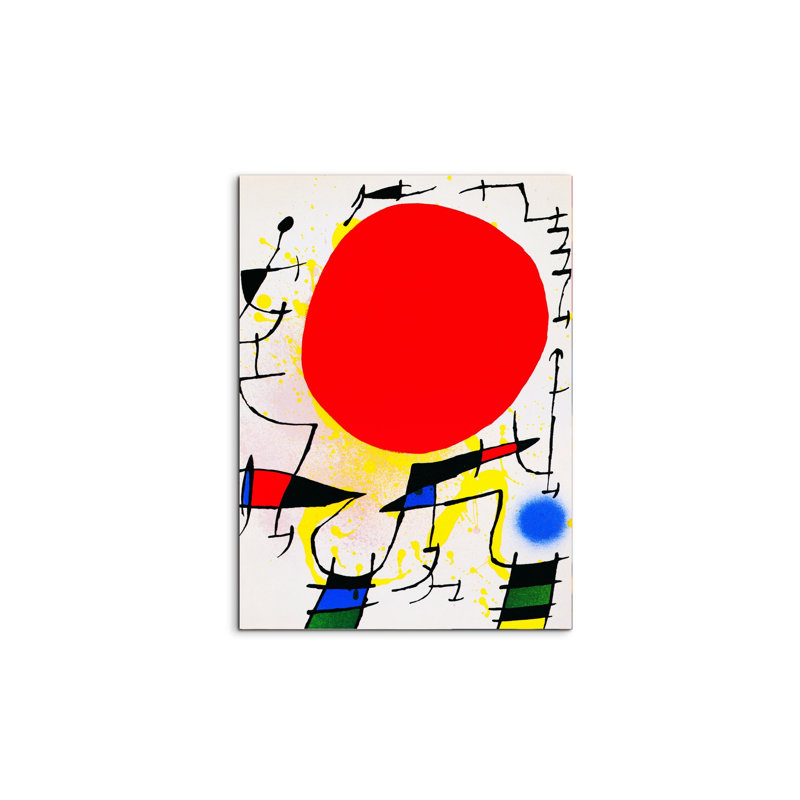 Le Soleil Rouge 77.5cm H x 58cm W MetalArt Materic Aluminum Satin Effect, Frameless Panel, Lightweight Ready to Hang
