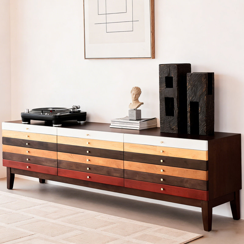 Meuble télé moderne de style rétro