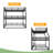 Full XL Over Queen Over Queen Bunk Bed, Metal Triple Bunk Bed With Safety Guardrails, Heavy-Duty Bunk Bed With Noise-Reduced Design-348550133