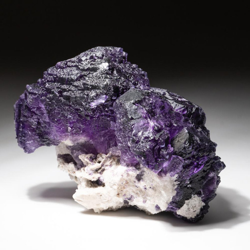 Genuine Purple Fluorite Cluster