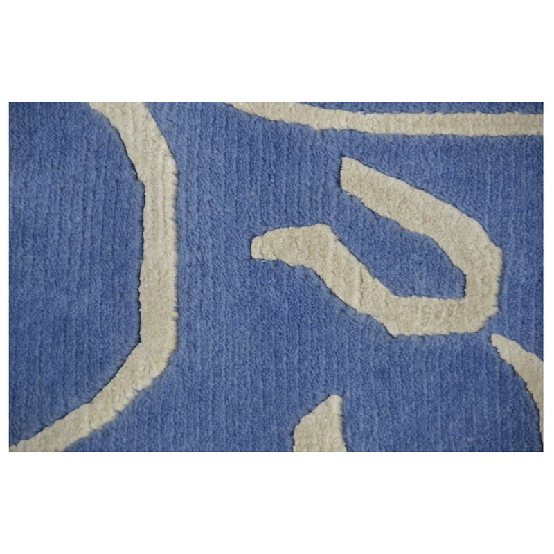 Floral Area Rug, Round 6'