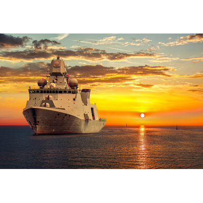 Warship - Wrapped Canvas Print