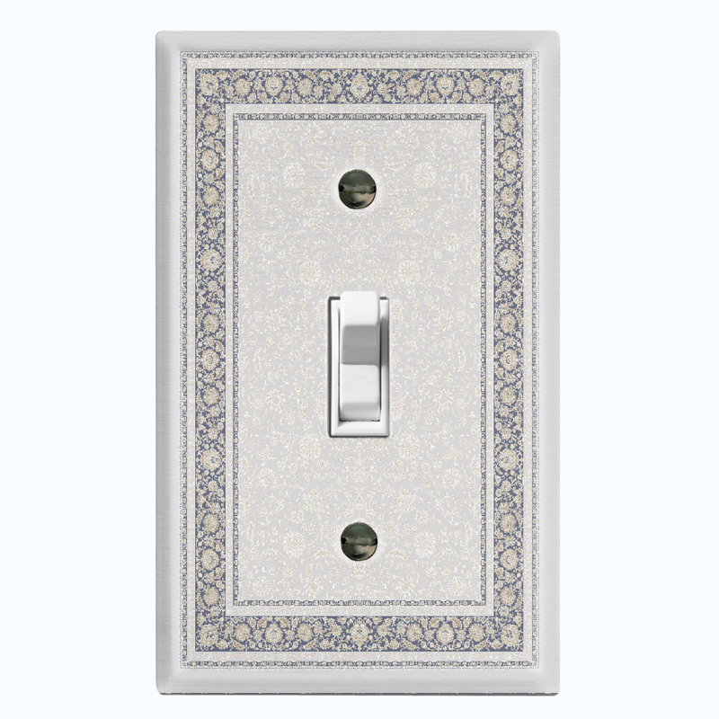Plaque murale rustique à motif de tapis rustique gris