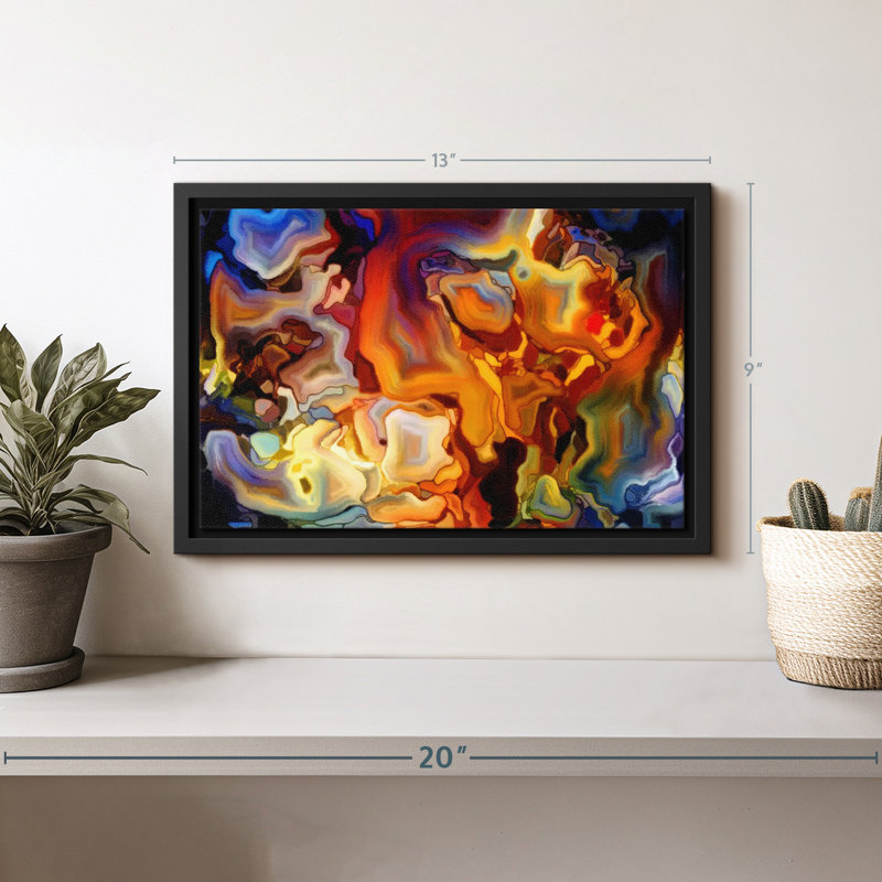 Abstract Stained Glass Canvas Print, 13" H x 9" W