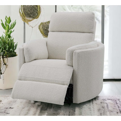 Fauteuil inclinable et oscillant Sagen avec siège pivotant, confortable et élégant pour les salons modernes