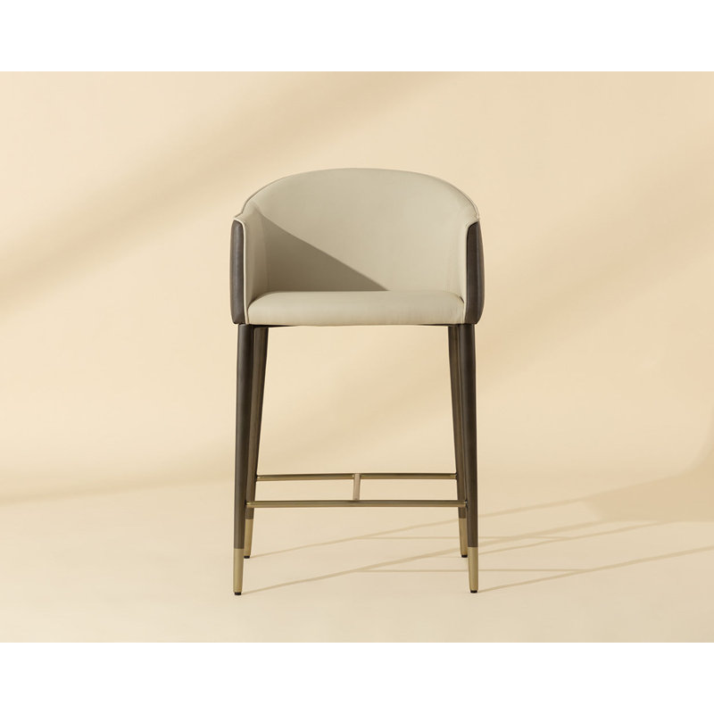 Kylin Upholstered Stool with Metal Frame