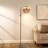 Dimmable Boho Rattan Arc Floor Lamp With 1 LED Bulb