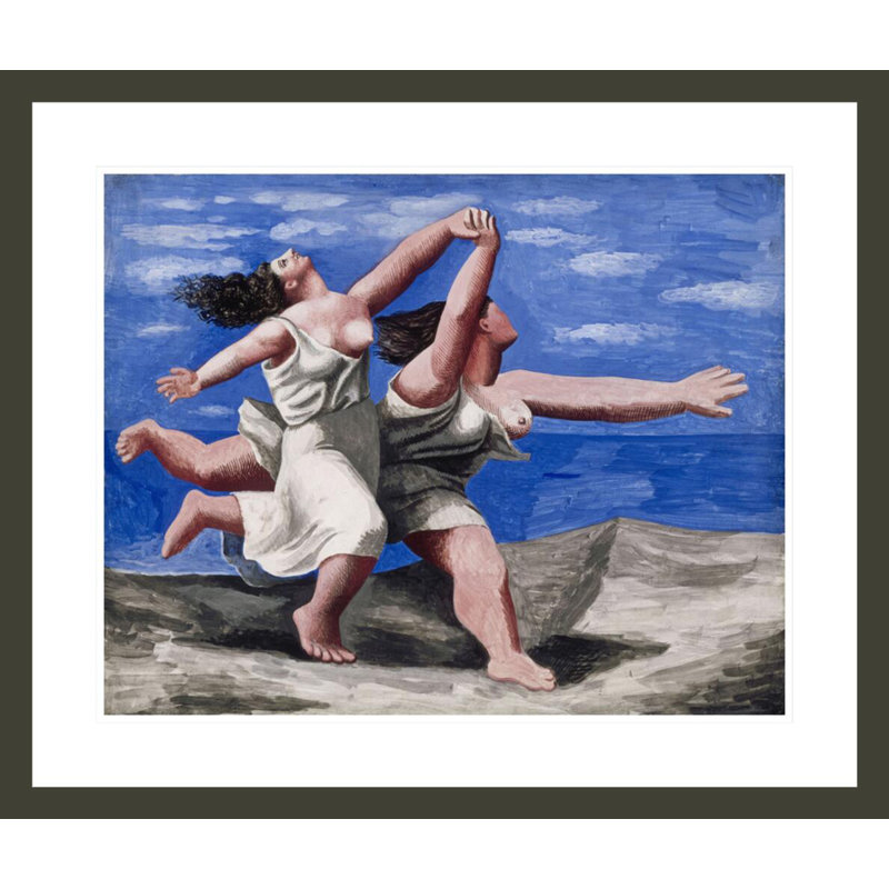 Deux femmes courant sur la plage (La course) par Pablo Picasso, H 23,5 po x l 27,89 po