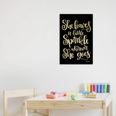 «She Leaves a Little Sparkle II», reproduction d'art textuel