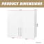 Armoire de rangement murale empilable, blanche, l 31,5 po x P 11,8 po x H 29,9 po
