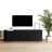 Fluted Media Console Table With Adjustable Storage-1707376295