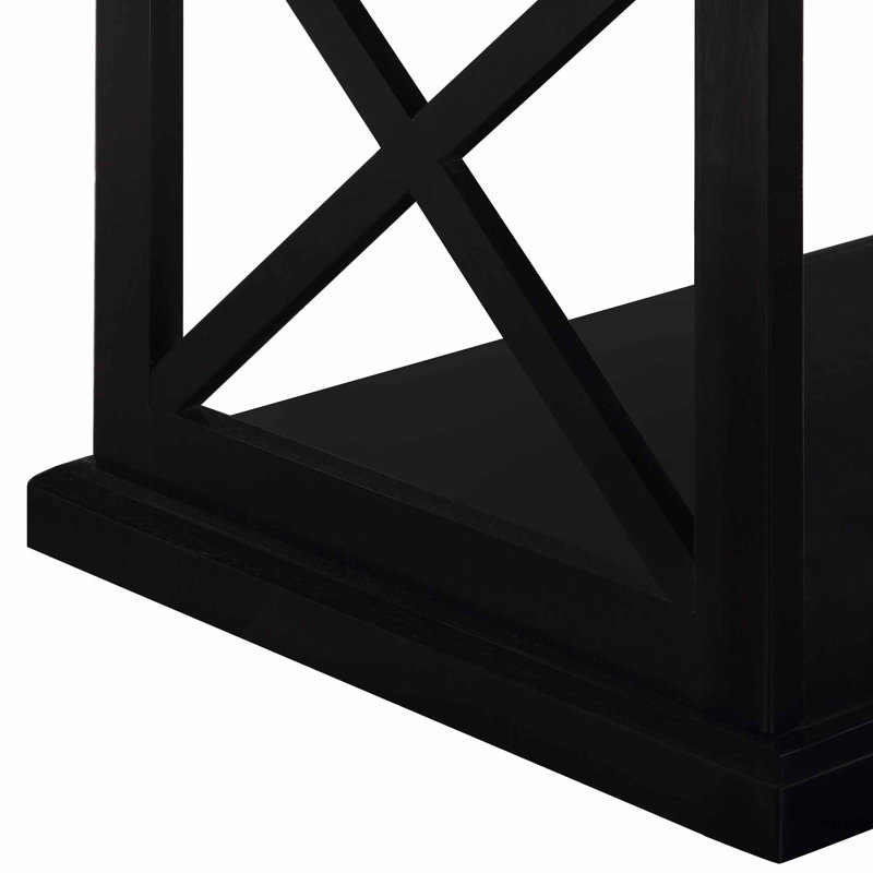 Table basse 47 "avec tablette Arthella, Noir, noir, noir, noir