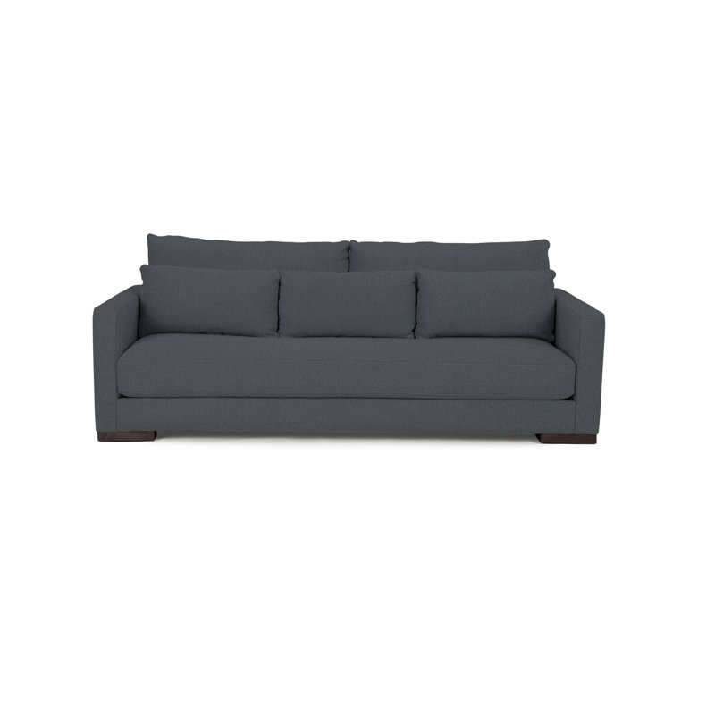 Leon Sofa, Wenge, Black Bear Polyester