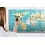Magnetic Memo Board Whiteboard - 120 x 60 cm - With Marker and Magnets - Map of the animal world