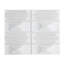 Carreau de mosaïque de plancher et de mur en porcelaine crème texturée faite à la main 12 1/2 po x 16 po Arabesque (1,39 pi2 / pièce)