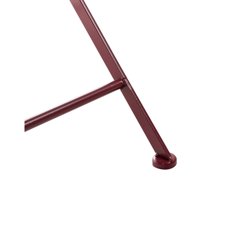 Folding Patio Dining Side Chair, Red