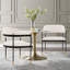 Chaise d'appoint rembourrée en métal Lia-91028766
