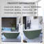 65" Freestanding Soaking Solid Surface Bathtub-101942668