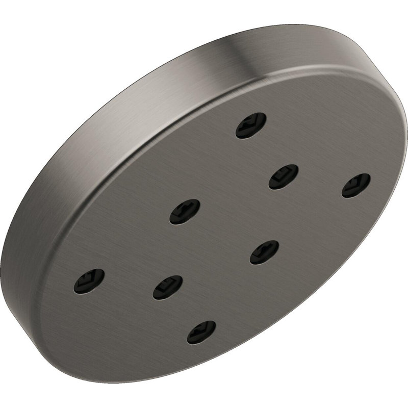 Rain Dual Shower Head with H2Okinetic Technology, Lumicoat Black Stainless