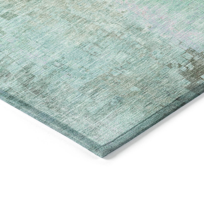 Machine Washable Indoor/Outdoor Kaczor ACN2241 Abstract Rug, Runner 2'3" x 7'6"