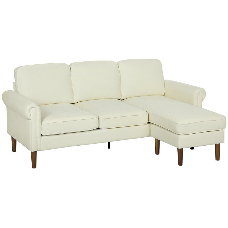 Canapé modulaire avec pieds en bois
