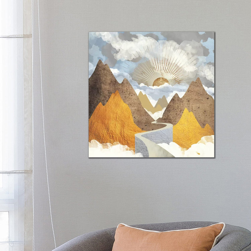 Bright Future I - Print on Canvas, No Framed, 30.48 cm H x 30.48 cm W