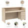 Arrive 72W x 30D Reception Desk with 3 Drawer Mobile Pedestal