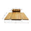 Table de balcon en bois massif