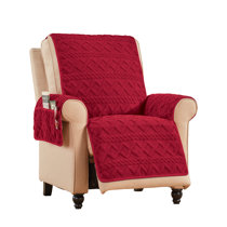 Sanctuary Box Cushion Large Soft Durable Jersey Recliner Slipcover – Red -  Bargains and Buyouts