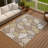 Machine Washable Indoor/Outdoor Jozwiak ACN2384 Floral Rug-1226770071