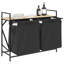 Laundry Basket 2 Compartments With Wheels-1760560662