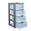 Plastic Stackable Desk Organiser with Drawers-31616044