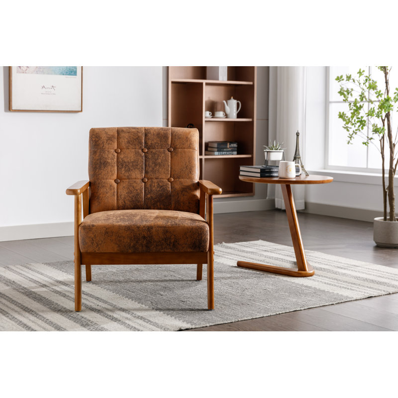 Alaiba Upholstered Armchair, Brown