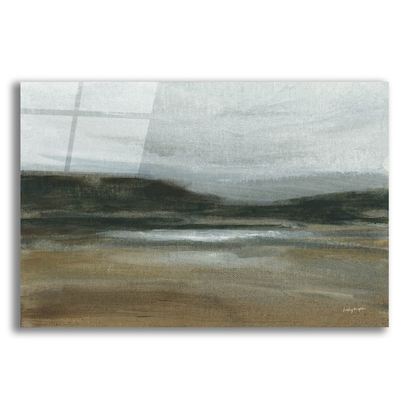  «Misty River Valley» par Haley Knighten, art mural en verre acrylique, H 12 po x l 16 po x P 0,13 po