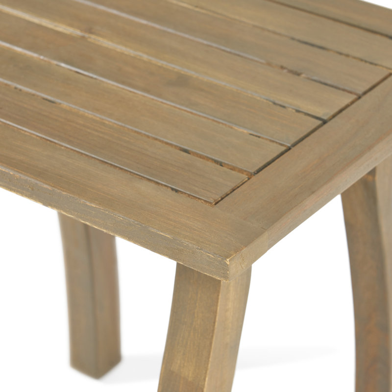 Maddox Solid Wood 2 - Person Seating Group, Gray