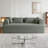 78.7-Inch Convertible Sleeper Sofa Bed With Cylindrical Pillow, Chenille Folding Mattress Couch With Side Pocket For Living Room And Bedroom-1973453090