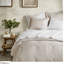 Ensembles de literie pour très grand lit luxueux, polyester tissé à rayures neutres, style minimaliste pour la maison