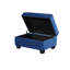 Repose-pieds contemporain avec rangement en velours bleu marine Velvet Upholstery-1103433391