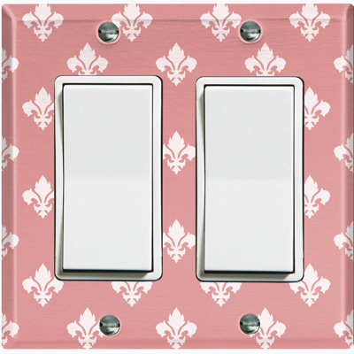 Patterned 2 - Gang Rocker Standard Wall Plate