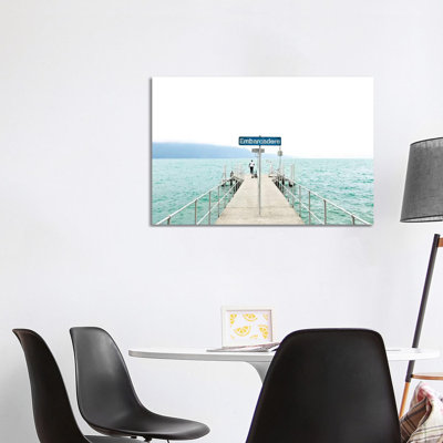 Leman Jetty by Beli - Wrapped Canvas Print