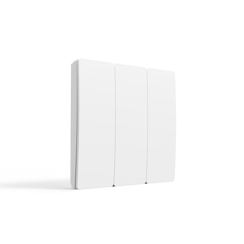 ENER-J ECO Series 3 Gang Wireless Kinetic Light Switch with  Battery-Free, IP65, RF 433MHz, White