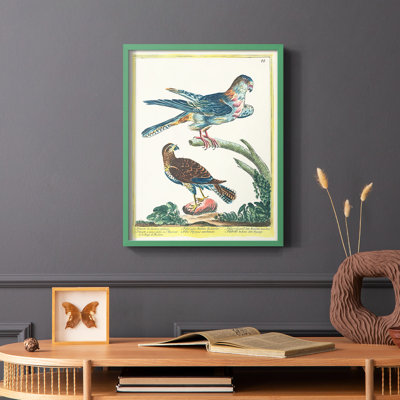 «Pastel Birds III», reproduction encadrée - bois massif