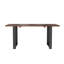 Bureau d'ordinateur en bois de pin massif noyer 63 po Hilda