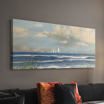Ocean Regatta - Toile tendue avec châssis - Prêt à accrocher