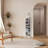 360° Rotating 7-Tier White & Gold Shoe Cabinet – Space-Saving Slim Design for Entryway, Transparent Display, Multi-Functional Storage Rack for Small Spaces