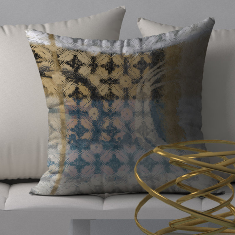 Geometric Reversible Throw Pillow, 18" x 18"
