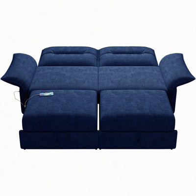 Il s'agit d'un canapé multifonctionnel avec un canapé-lit convertible de 85 pouces. Il est de conception deux-en-un et convient à la fois pour s'asseoir et se coucher. Il est fait d'un tissu moelleux et convient aux deux salons