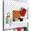 Panneaux de rangement muraux perforés 22 po x 22 po x 0,2 po Support mural blanc pour la maison, le bureau et le garage 59334FE9712B4FA48C7D1144DE41FCD6
