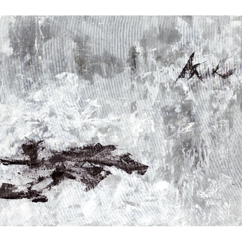 Demi-temps sur toile, H 54 po x l 54 po x P 1,5 po