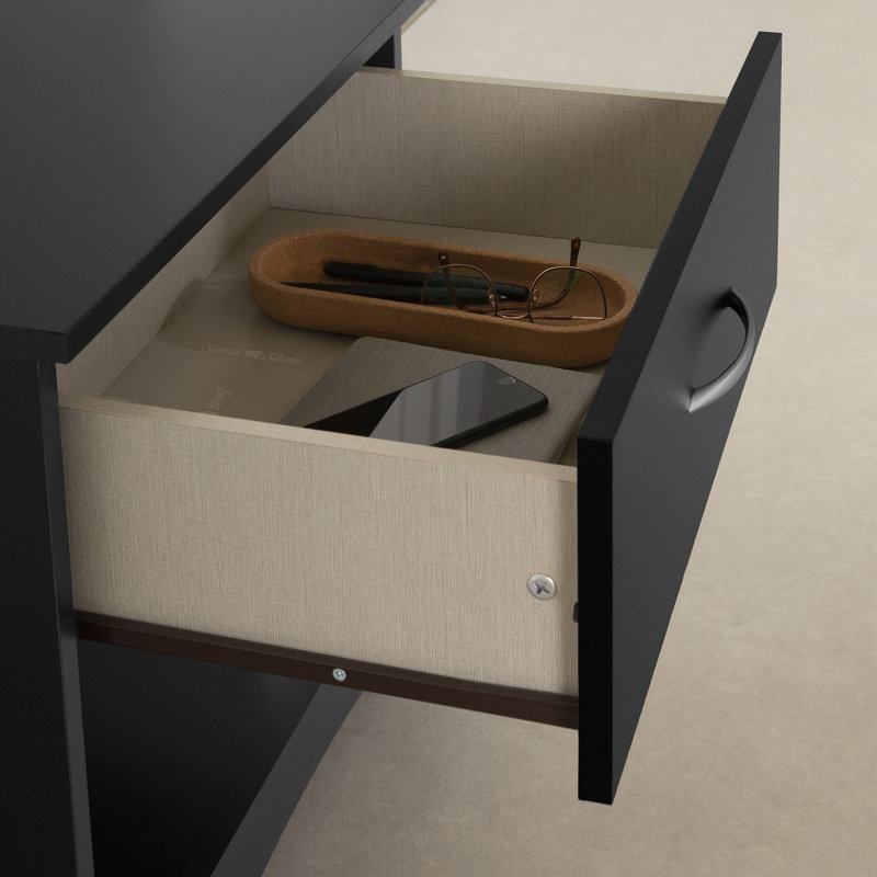 Step One 1-Drawer Nightstand, Black